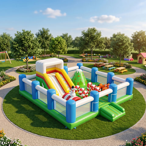 Fun City With Slide  Jumping Castle