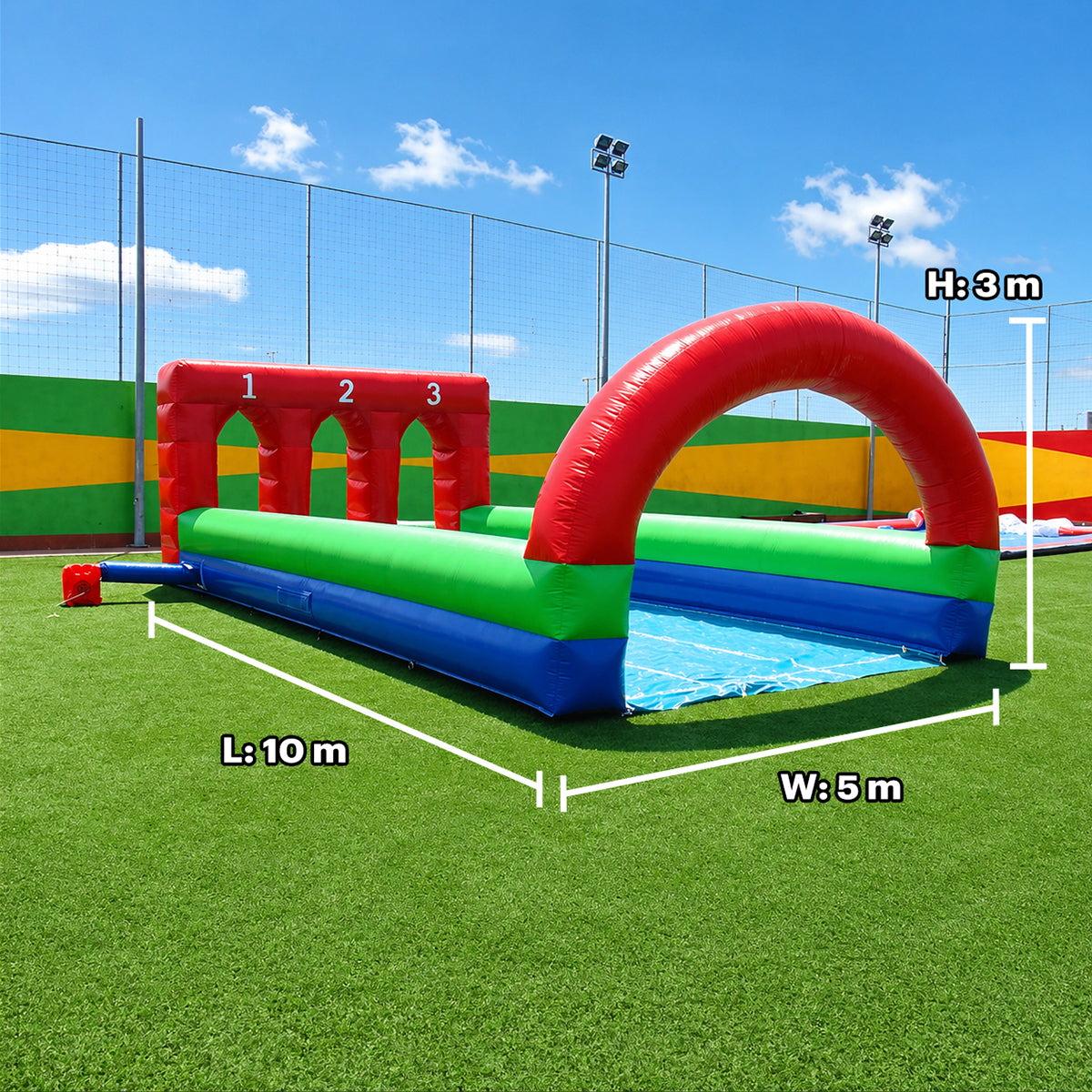 Pony Racing Track Jumping Castle