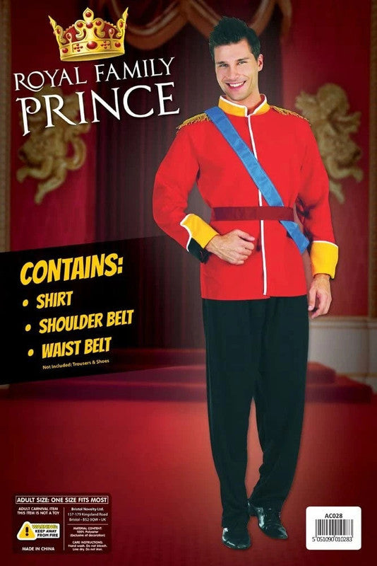  Prince (Royal Family) Costume for Kids | Prince Jacket, Epaulets & Sash | Size Standard (5-7 Years)